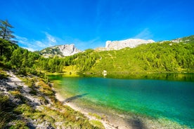 Photo of panoramic aerial view of Schladming, Austria.