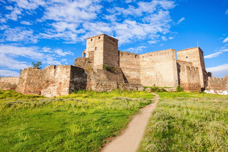 Photo of Byzantine fortress situated on the north-eastern corner of the acropolis of Thessaloniki in Greece.