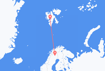 Flyreiser fra Gällivare, til Svalbard