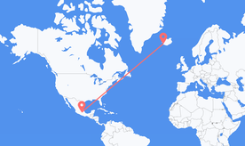 Flights from Mexico to Iceland