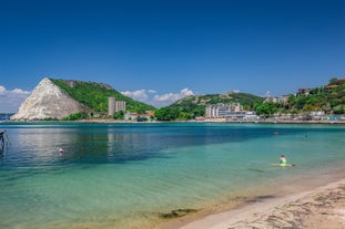 Photo of Balchik Palace of Romanian Queen Marie at Bulgarian Black Sea coastline, Balchik, Bulgaria.