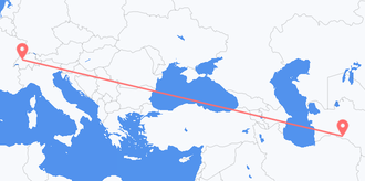 Turkmenistan to Switzerland