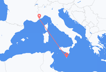 frá Nice til Valletta
