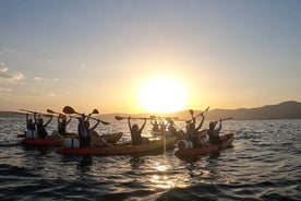 Tour in kayak sul mare al tramonto