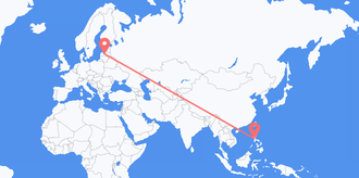 Flights from the Philippines to Latvia