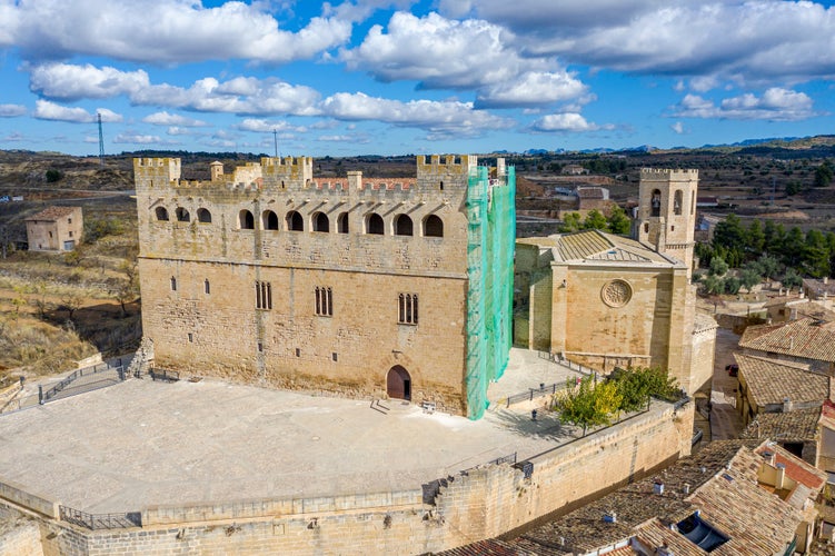 View of the castle in Valderrobres, Aragon, Teruel Spain