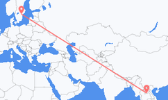Flyg från Vientiane till Norrköping