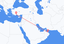 Flights from Muscat to Antalya