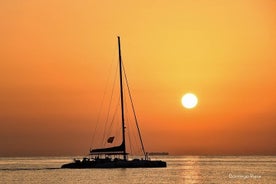 Zonsondergang in Dénia vanaf de catamaran Mundo Marino