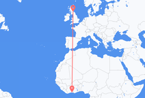 Abidjan to Edinburgh