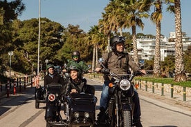 Excursión privada de medio día en sidecar al templo de Poseidón y la Riviera de Atenas