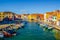 photo of view ofview of a channel on murano island in italy.