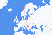 เที่ยวบิน จาก Brønnøysund, นอร์เวย์ ไปยัง พริสตีนา, โคโซโว