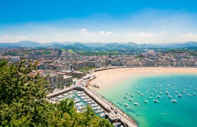 Photo of View on Peniscola from the top of Pope Luna's Castle , Valencia, Spain.