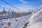 photo of Titlis Cliff Walk in Mount Titlis in the Swiss Alps in winter time.