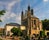 Photo of exterior of the Sedlec Ossuary (Kostnice Sedlec) in Kutna Hora, Czech Republic.