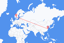frá Shanghai til Óslóar