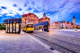 Photo of aerial view of the old Timisoara city center, Romania.