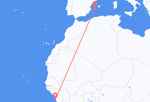 Flights from Freetown to Ibiza