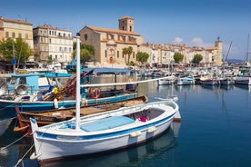 Saint Jean Castle and Cathedral de la Major and the Vieux port in Marseille, France.