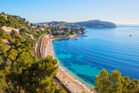 Photo of aerial view Cap d'Ail, France.