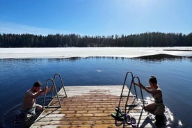 Nationaal parkwandeling & Finse rooksauna-ervaring met kampvuurlunch