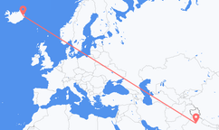 Flights from New Delhi to Egilsstaðir