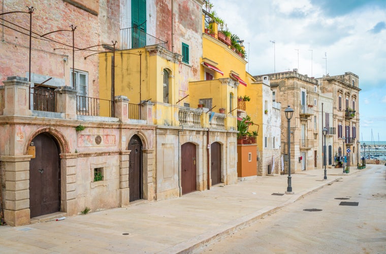 Photo of Bisceglie old town, in the province of Barletta-Andria-Trani, Apulia, southern Italy.