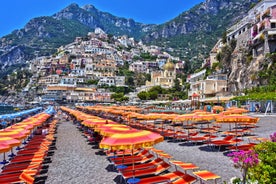 photo of beautiful view of Vietri sul Mare, the first town on the Amalfi Coast, with the Gulf of Salerno, province of Salerno, Campania, southern Italy.