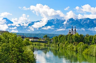 Linz, Austria. Panoramic view of the old town.