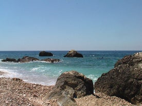 photo of a beautiful panorama view of Bečići is a town in the municipality of Budva, Montenegro.