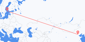 China to Åland Islands