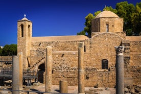 Photo of aerial view of Paphos with the Orthodox Cathedral of Agio Anargyroi, Cyprus.