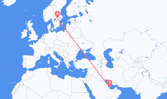 Loty z Doha, Katar do hrabstwa Örebro, Szwecja