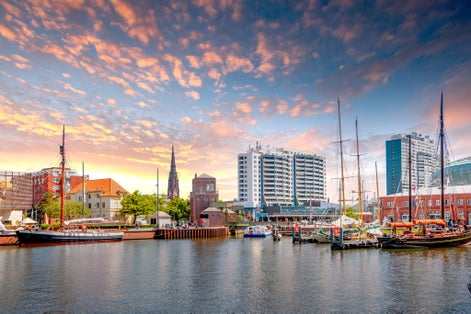 photo of view of Bremerhaven, Marina, Germany.
