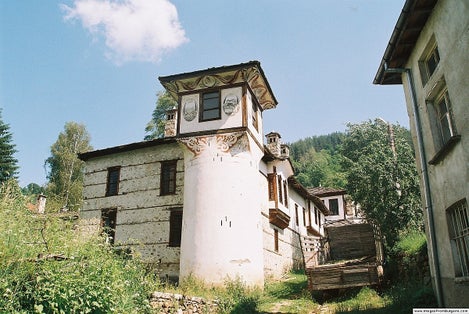 photo of view of Agush Agha's Konaks,Mogilitsa Bulgaria.