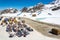 Photo of Outdoor sitting area of Eisgrat mountain station at Stubai Glacier in  Gemeinde Neustift im Stubaital.