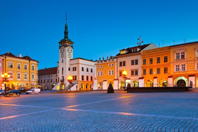 Kromeriz, Czech Republic - Town hall in the main square of Kromeriz city in Moravia, Czech Republic.