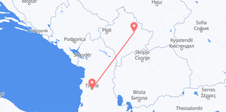 Albania to Kosovo
