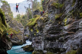 Canyoning in Valldal an Action Trough The Canyon