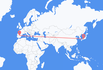 大阪からマドリッド行きのフライト