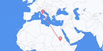 Voli dal Sudan Per l'Italia