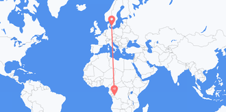 the Democratic Republic of the Congo to Denmark