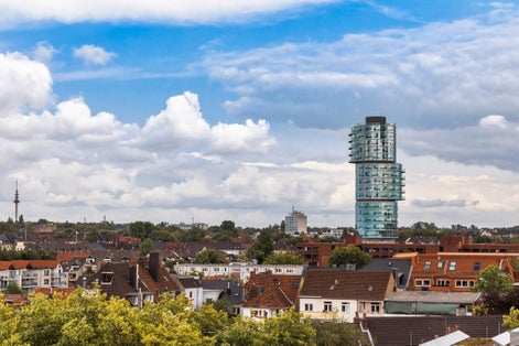 Photo of Cityscape of Bochum with modern skyscraper ,Bochum, NRW, Germany.