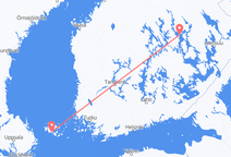 Vluchten van Kuopio naar Mariehamn