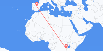 Flights from Burundi to Spain