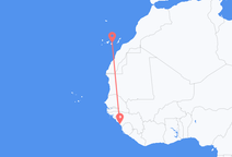 Flug frá Conakry til Las Palmas