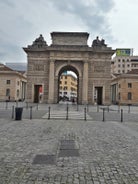 High dynamic range (HDR) Aerial view of the city of Milan, Italy.