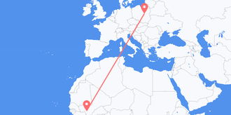 Flights from Mali to Poland