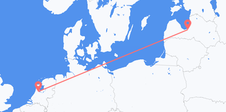 Flüge von Lettland nach die Niederlande